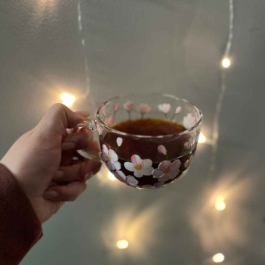 Rose Coffee Tea Bag Jar | 5 Bags | Real Rose Flower | Coffee Steep Bags | Single Serve Coffee Bag | Pre-Made Coffee Filters | Made in Small Batches